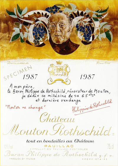 «Etikette Château Mouton Rothschild»